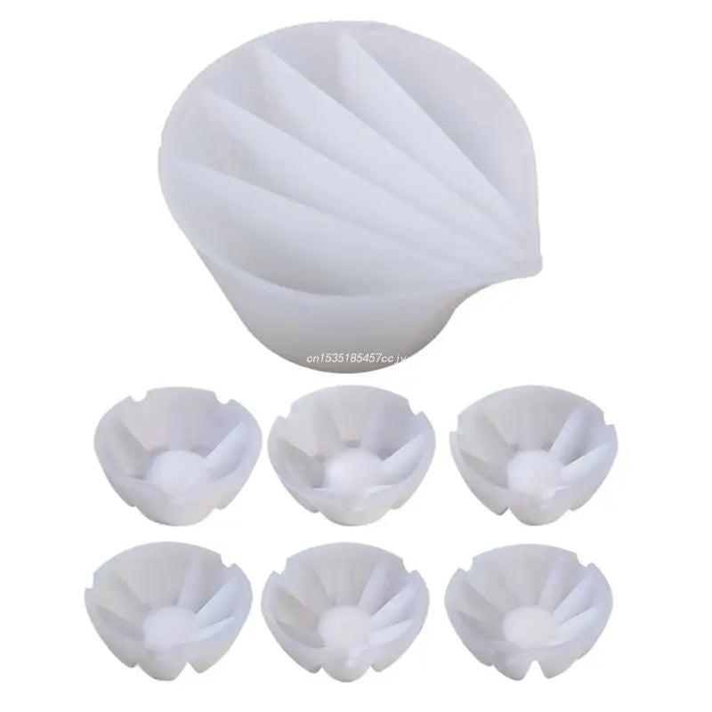 Silicone Split Cup 2-5 Chambers Reusable Pouring Divided Cups