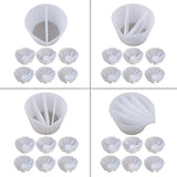 Silicone Split Cup 2-5 Chambers Reusable Pouring Divided Cups