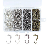 Iron Clamshell Bead Tips for Jewelry Making DIY 9x3mm