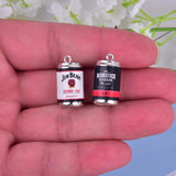 10pcs Drink Alcohol Can Charms for DIY Jewelry Making