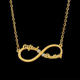 Personalized Heart Nameplate Necklace with Birth Stone
