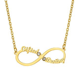 Personalized Heart Nameplate Necklace with Birth Stone