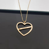 Personalized Birthstone Heart Nameplate Choker Necklace