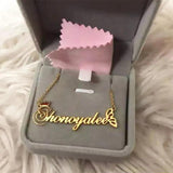 Personalized Butterfly Crown Name Necklaces for Women