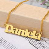Stainless Steel Personalized Name Necklace Chain Choker Pendant