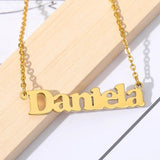 Stainless Steel Personalized Name Necklace Chain Choker Pendant