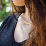 Stainless Steel Personalized Name Necklace Chain Choker Pendant