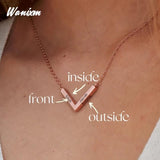 Personalized Stainless Steel Heart Name Necklace for Women