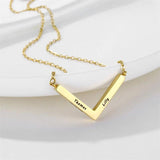Personalized Stainless Steel Heart Name Necklace for Women