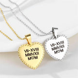 Personalized Stainless Steel Heart Name Necklace for Women