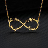Infinite Name Necklace Personalized Stainless Steel Chain