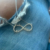 Infinite Name Necklace Personalized Stainless Steel Chain