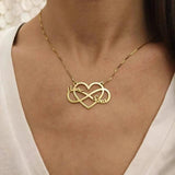 Infinite Name Necklace Personalized Stainless Steel Chain