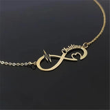 Infinite Name Necklace Personalized Stainless Steel Chain