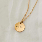 13mm Handwriting Necklace-Signature Jewelry-Memorial Gift