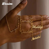 Personalized Ripple Chain Necklace for Women