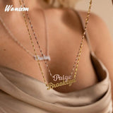 Personalized Ripple Chain Necklace for Women