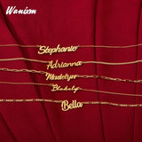 Personalized Ripple Chain Necklace for Women