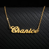 Stainless Steel Nameplate Necklace Personalized for Women