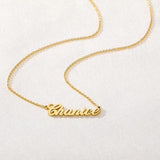 Stainless Steel Nameplate Necklace Personalized for Women