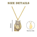 Custom Pet Photo Engraved Necklace - Stainless Steel