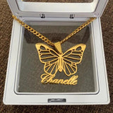 Cartoon Picture Name Necklace Personalized Stainless Steel