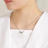 Lemegeton Personalized Boy Girl Kids Family Name Necklace