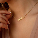 Personalized Handwritten Name Necklace for Women Stainless Steel