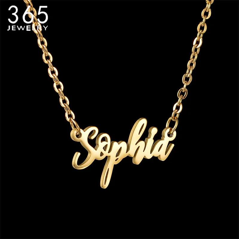 28 Styles Necklace Chains Personalized Nameplate Heart Cross Pendants