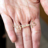 Personalized Stethoscope Heart Necklace for Women