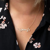 Personalized Stethoscope Heart Necklace for Women
