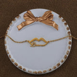 Sexy lips Shape Name Necklace Stainless Steel Personalized Pendants