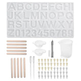 Alphabet Letter Resin Molds Set for Necklace Making