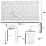 Alphabet Letter Resin Molds Set for Necklace Making