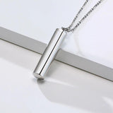 Urn Pendant for Men Women,Hollow Tube Memorial Ashes Vial