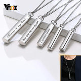 Urn Pendant for Men Women,Hollow Tube Memorial Ashes Vial