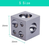 Square Metal Dapping Block for Jewelry Making Doming Tool