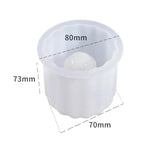 Striped Oval Chandelier Ornament Storage Silicone Mould DIY