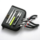 8pcs Jewelry Making Tools Kit Pliers Scissors Tweezers Beading DIY