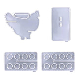 Egg Holder Epoxy Resin Silicone Plaster Mold with 8 Hole