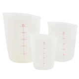 3Pcs Epoxy Resin Cups Plastic Graduated Cup Clear Scale Mixing Paint