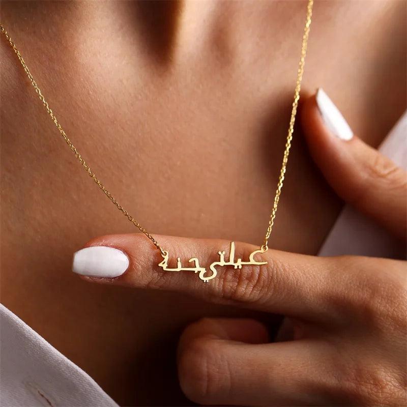 Custom Arabic Name Necklace Stainless Steel Chocker Love