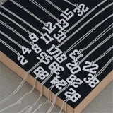 Personalized Basketball Baseball Numeral Necklaces Stainless Steel