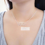 Dainty Handwritten Name Necklace Stainless Steel 18K Jewelry Personalized
