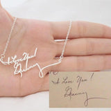 Dainty Handwritten Name Necklace Stainless Steel 18K Jewelry Personalized