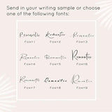 Dainty Handwritten Name Necklace Stainless Steel 18K Jewelry Personalized