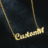 Butterfly Name Necklace Personalized Jewelry Bridesmaid Gift