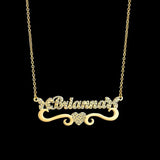 Custom Zircon Name Necklace for Women