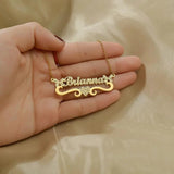 Custom Zircon Name Necklace for Women