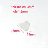 Heart Pendant Necklace with Personalized Engraving